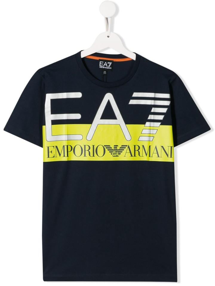 Emporio Armani Kids Teen Ea7 T-shirt - Blue