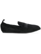 Lanvin Almond Toe Ballerina Shoes - Black