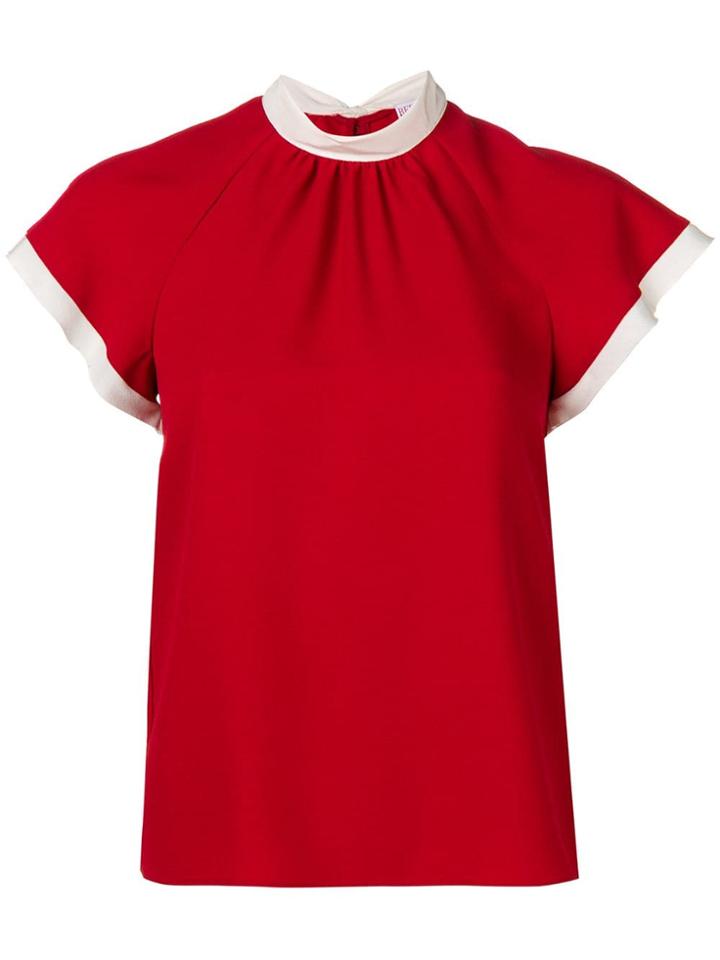 Red Valentino Bow Embellished Top