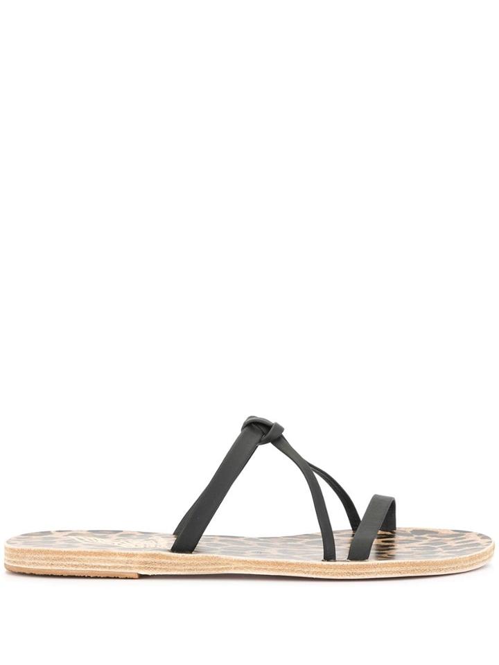 Ancient Greek Sandals Spetses Sandals - Black
