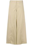 Federica Tosi Wide-leg Flared Trousers - Nude & Neutrals