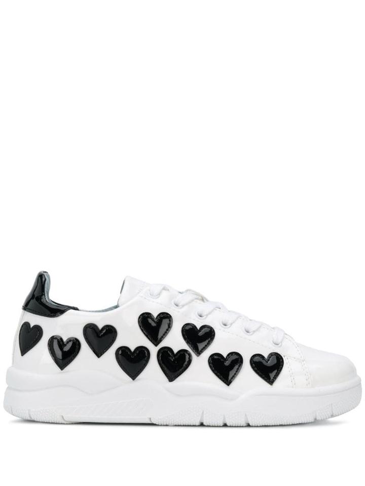 Chiara Ferragni Hearts Low-top Sneakers - White