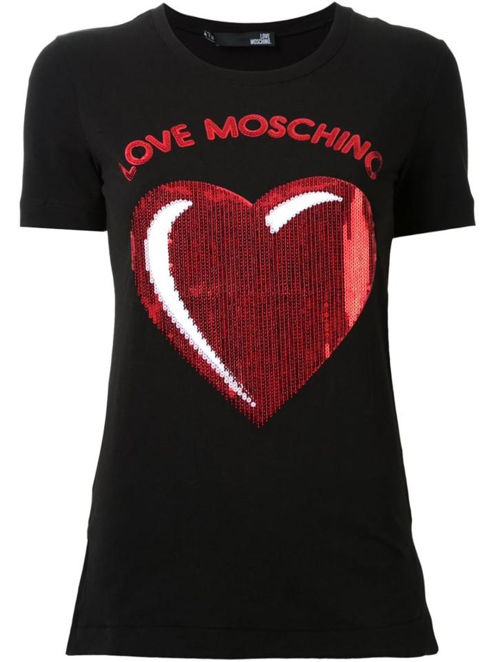 Love Moschino Sequin Appliqué T-shirt