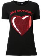 Love Moschino Sequin Appliqué T-shirt