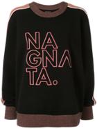 Nagnata Embroidered Logo Jumper - Black