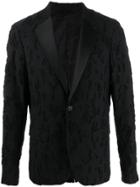 Diesel Black Gold Distressed Single-breasted Blazer