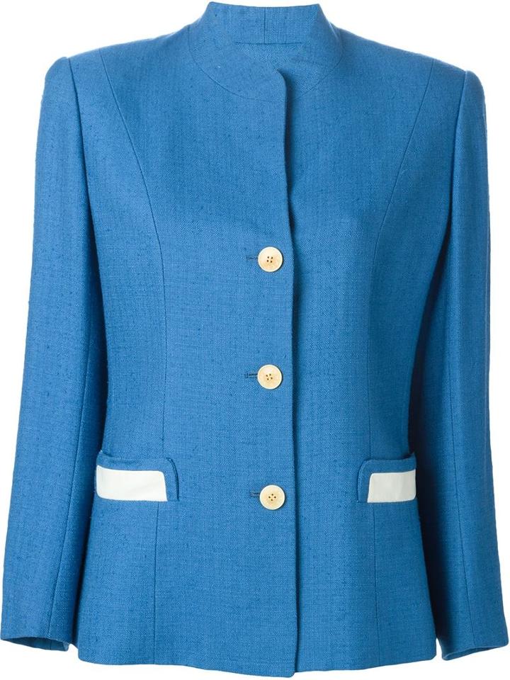 Hermes Vintage Contrasting Pocket Buttoned Jacket