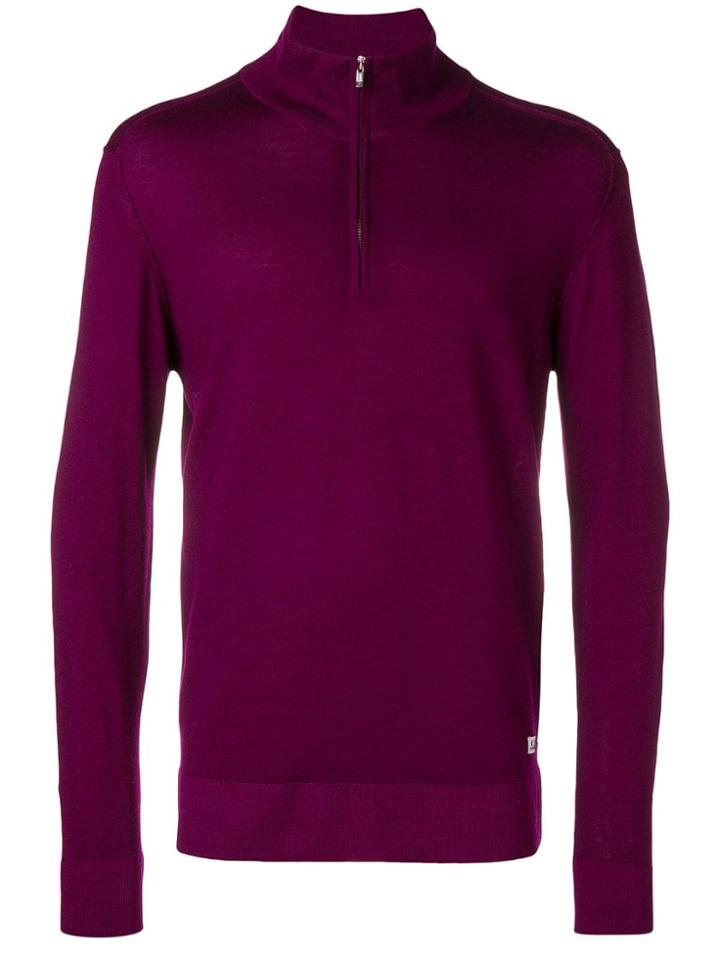 Cp Company Front Zip Pullover - Pink
