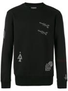 Lanvin Embroidered Motif Sweatshirt, Men's, Size: Large, Black, Cotton