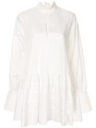 Camilla And Marc Zeta Shirting Mini Dress - White