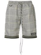 Represent Checked Bermuda Shorts - Black