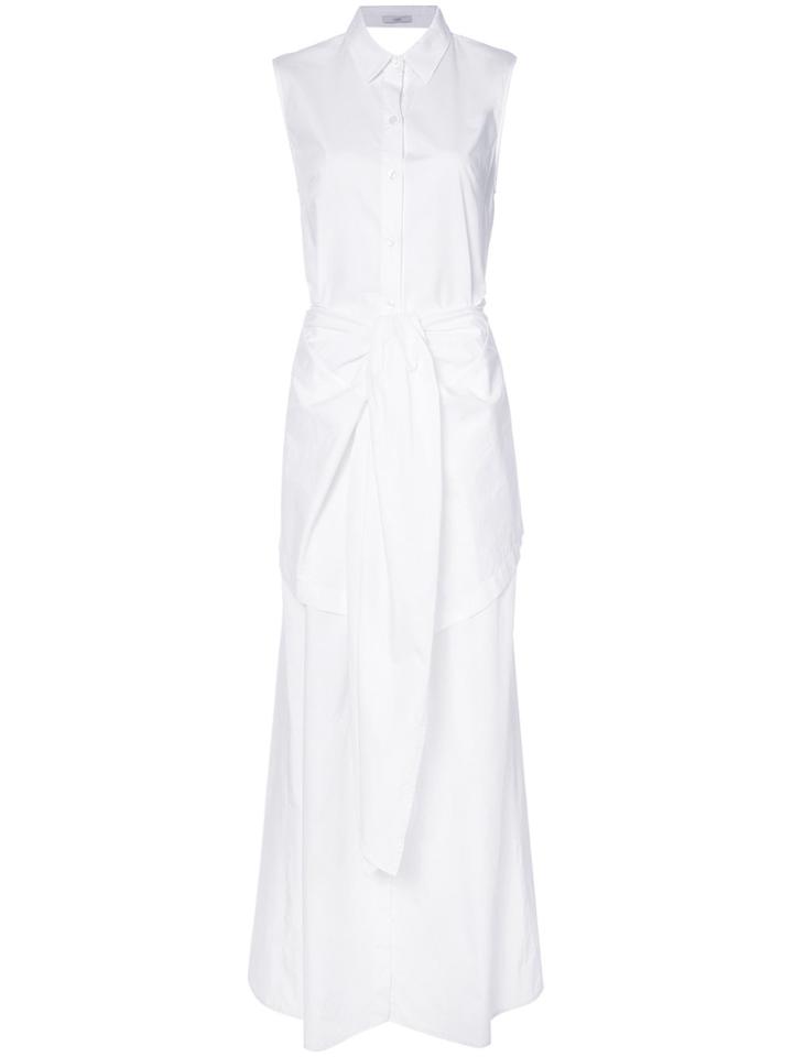 Tome Maxi Shirt Dress - White