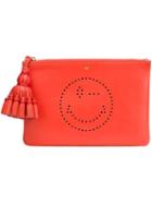 Anya Hindmarch 'smiley' Clutch, Women's, Red