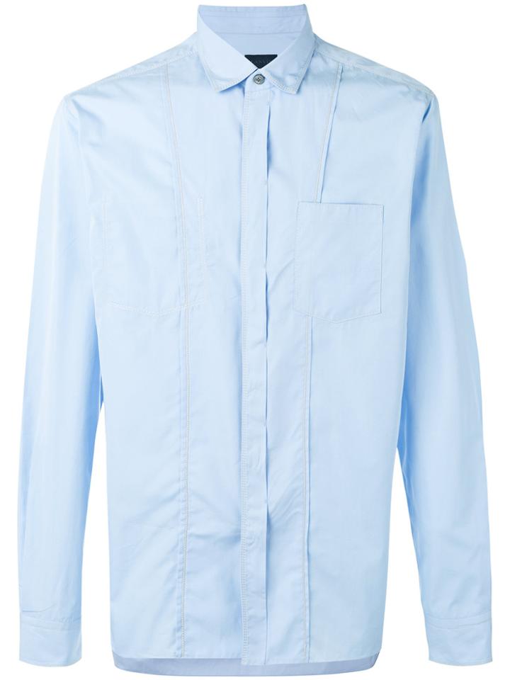 Lanvin Front Seam Stitch Shirt - Blue