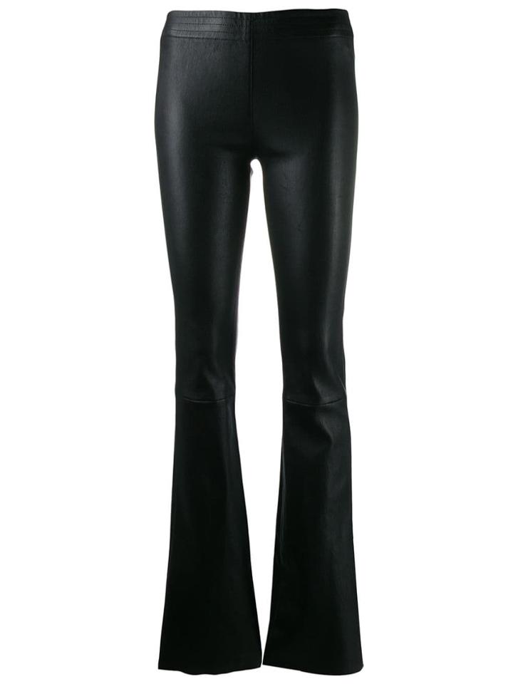 Drome Textured Flared Trousers - Black