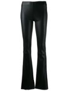 Drome Textured Flared Trousers - Black
