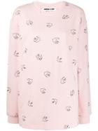 Mcq Alexander Mcqueen Bird Print Sweater - Pink