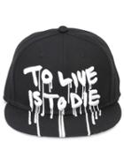 Haculla 'to Live Is To Die' Print Cap, Adult Unisex, Acrylic/wool