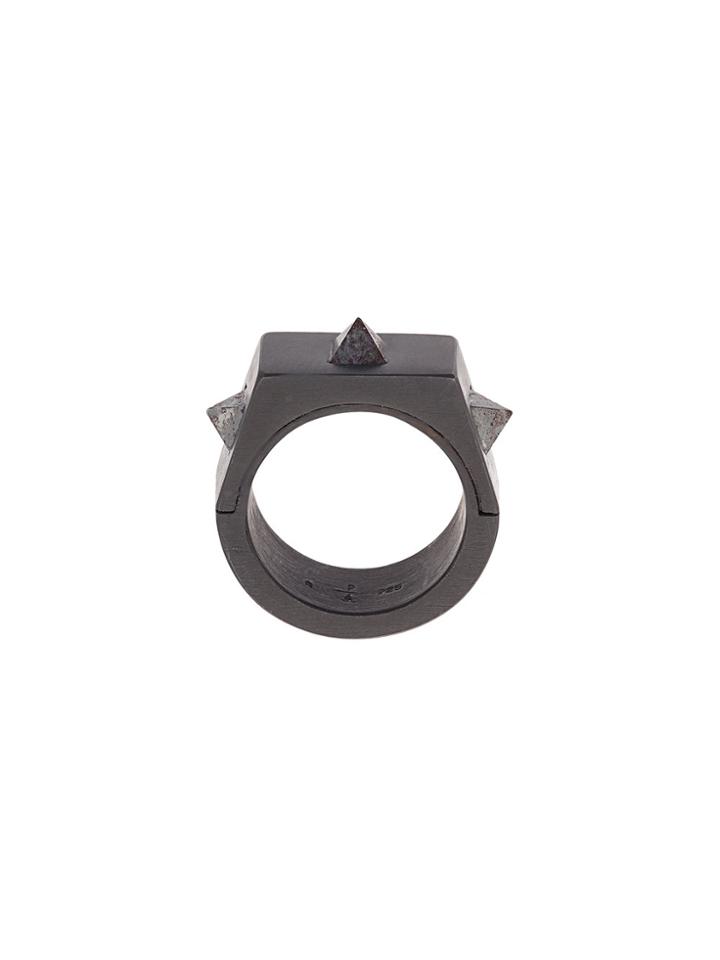 Parts Of Four Sistema Facet Ring - Black