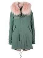 Mr & Mrs Italy Short Hooded Parka Coat - Green