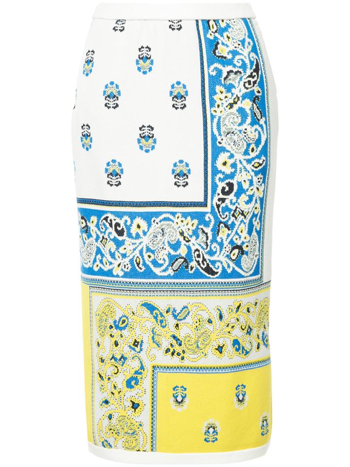 Coohem Provence Print Skirt - White