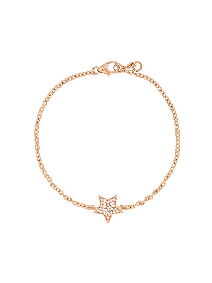 Alinka Stasia 18kt Rose Gold Diamond Star Bracelet - Metallic