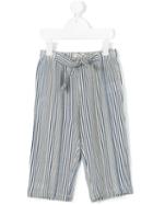 Nice Things Mini - Striped Trousers - Kids - Cotton/linen/flax/viscose - 8 Yrs, Blue