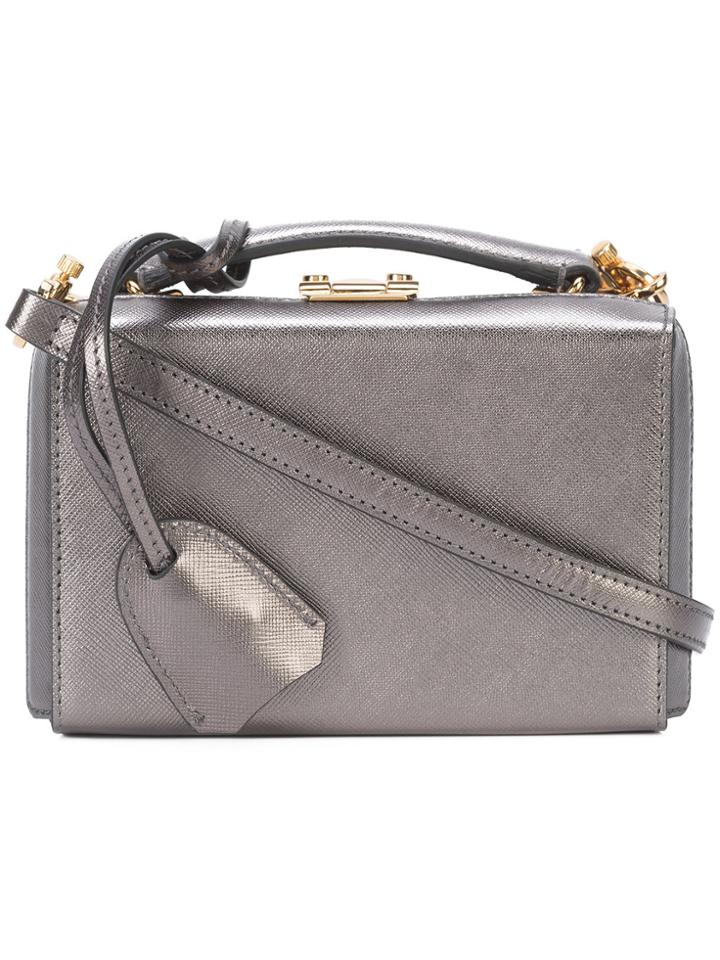 Mark Cross Mini Grace Box Bag - Grey