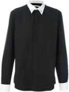 Givenchy Monochrome Formal Shirt, Men's, Size: 42, Black, Cotton/brass