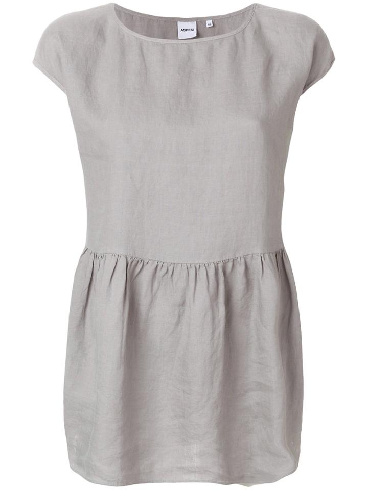 Aspesi Flared Blouse - Grey