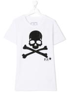 Philipp Plein Junior Teen Remixer T-shirt - White