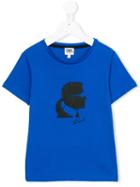 Karl Lagerfeld Kids - Printed T-shirt - Kids - Cotton - 2 Yrs, Blue