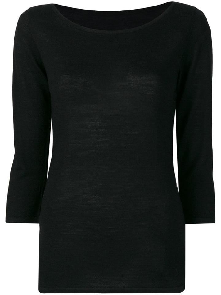 Sottomettimi Fine Knit Sweater - Black
