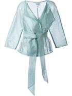 Armani Collezioni Sheer Kimono Top