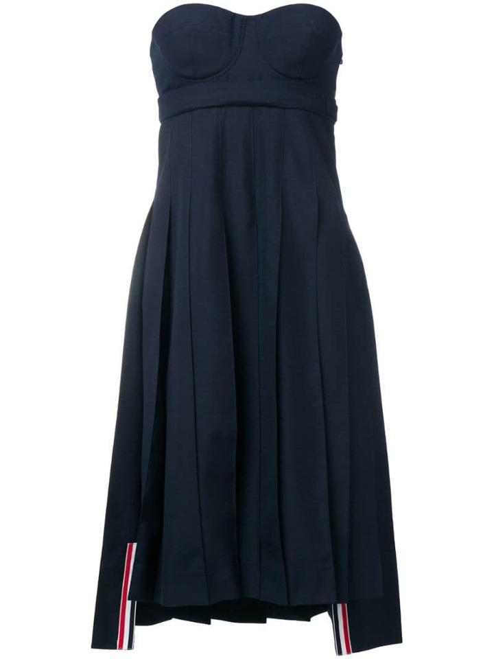 Thom Browne School Uniform Corset Dress - Blue