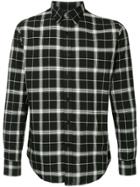 N. Hoolywood Plaid Long-sleeve Shirt - Black