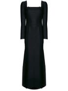 Cristina Savulescu Seedbead Fringe Gown - Black