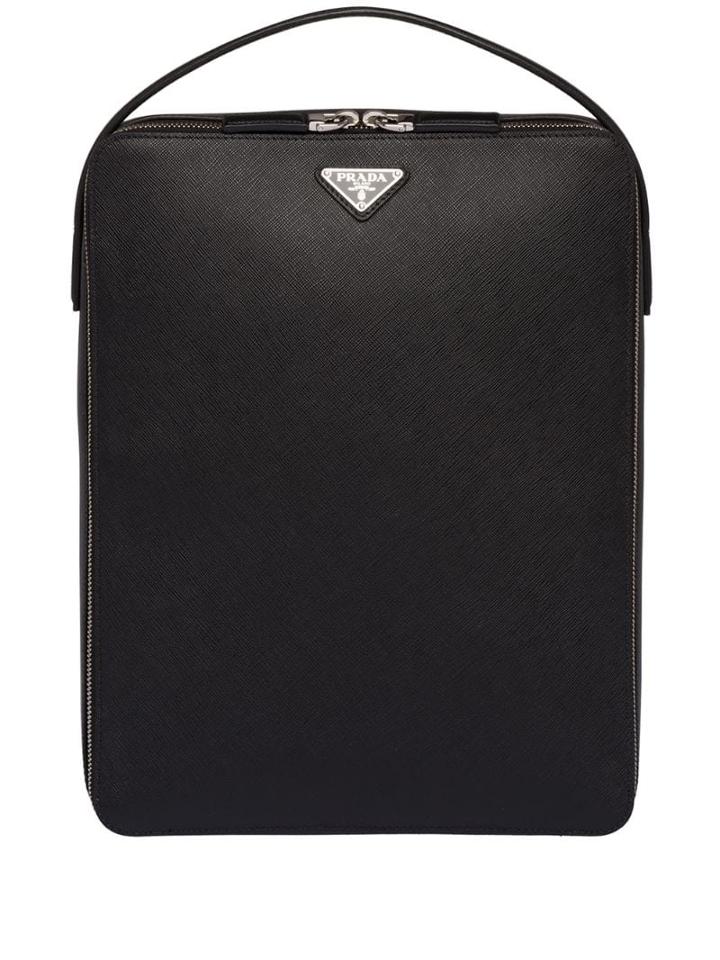 Prada Saffiano Backpack - Black