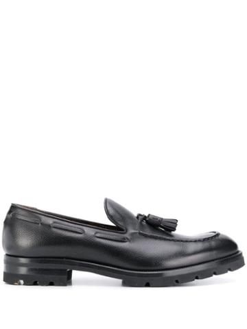 Fratelli Rossetti Textured Loafers - Black