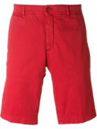 Moncler Bermuda Shorts, Men's, Size: 48, Red, Cotton/spandex/elastane