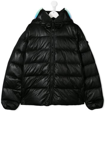 Ai Riders On The Storm Zipped Padded Jacket - Black