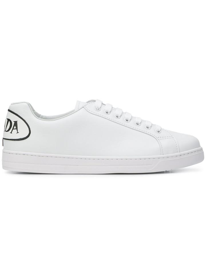 Prada Logo-patch Sneakers - White