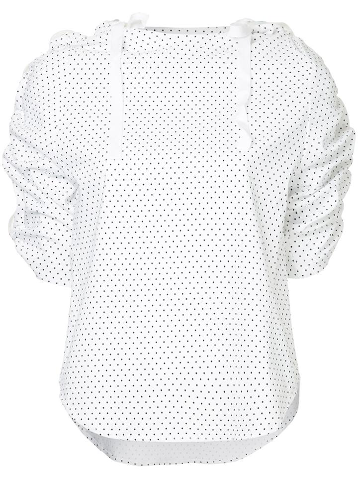 Christopher Esber Dual Coiled Zip Top - White
