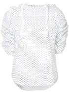 Christopher Esber Dual Coiled Zip Top - White