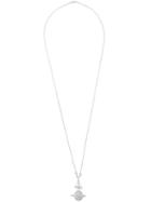 Vivienne Westwood Orb Pendant Long Necklace, Adult Unisex, Grey, Brass