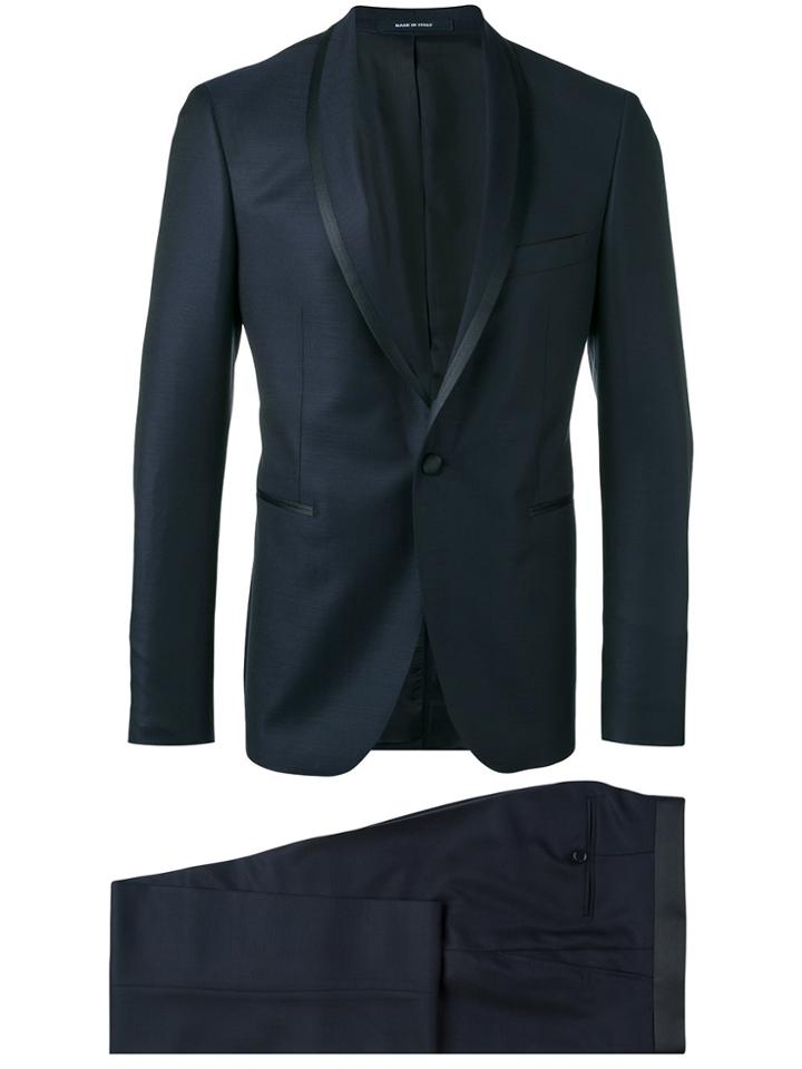 Tagliatore Shawl Lapel Two-piece Suit - Blue