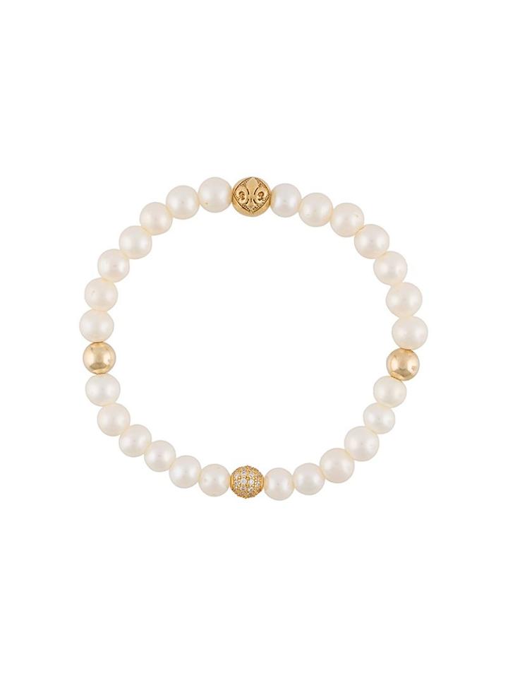 Nialaya Jewelry Pearl Bracelet, Women's, Size: Small, White