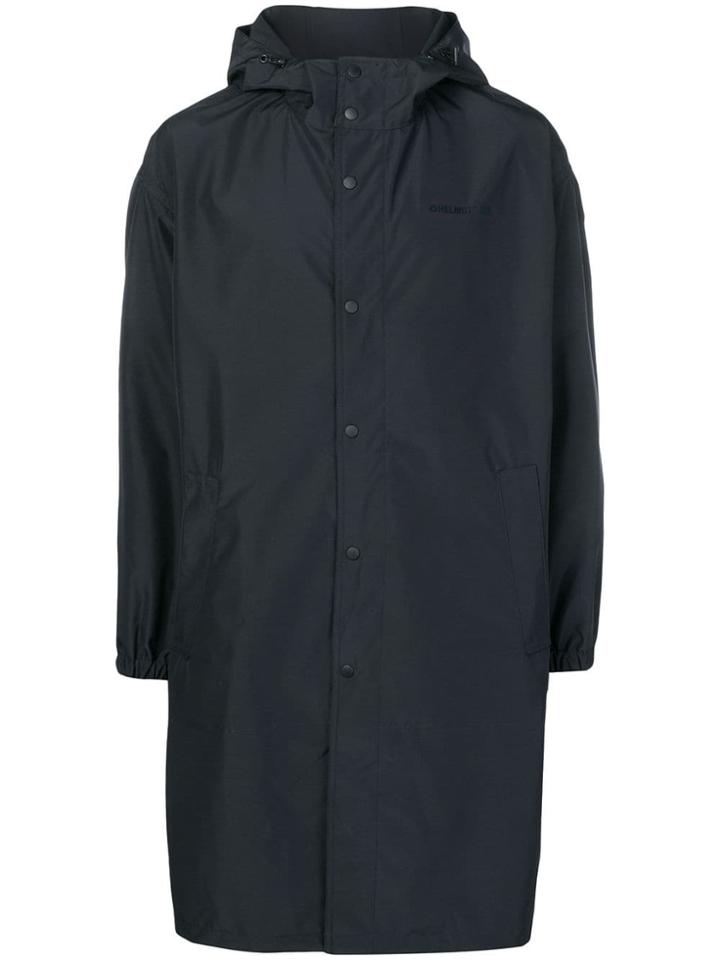Helmut Lang Hooded Raincoat - Blue