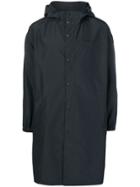 Helmut Lang Hooded Raincoat - Blue