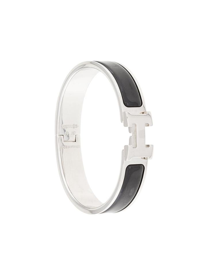 Hermès Vintage Clic Clac Bangle - Silver